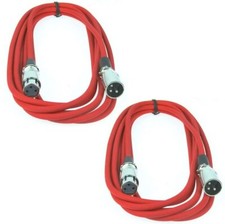 2x 4 m Mikrofonkabel 3 pol