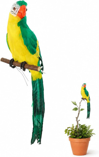 Künstlicher papagei 45cm - künstlicher,