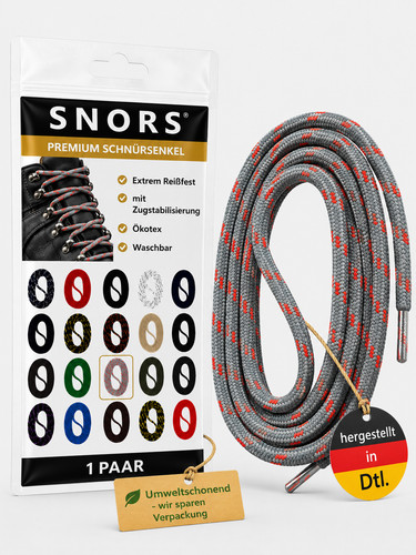Snors schnürsenkel rund grau - schnÜrsenkel,