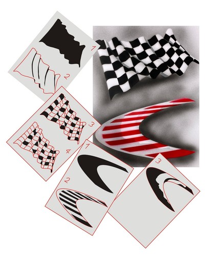 371 formel flagge step - step, by