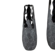 Deko Vase ANTHRAZIT konisch