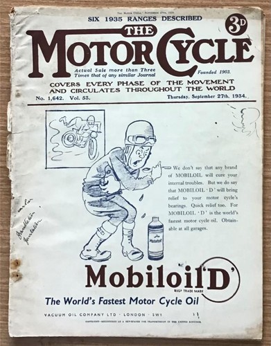 The motor cycle magazine - motor,