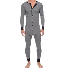 Herren Gestreift Langarm