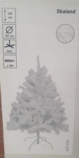 Künstlicher Weihnachtsbaum  Kunsttanne Skaland Tanne weiß 1,50m