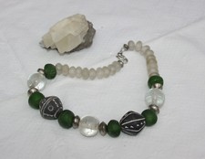 Kette grün Krobo GlasTuareg