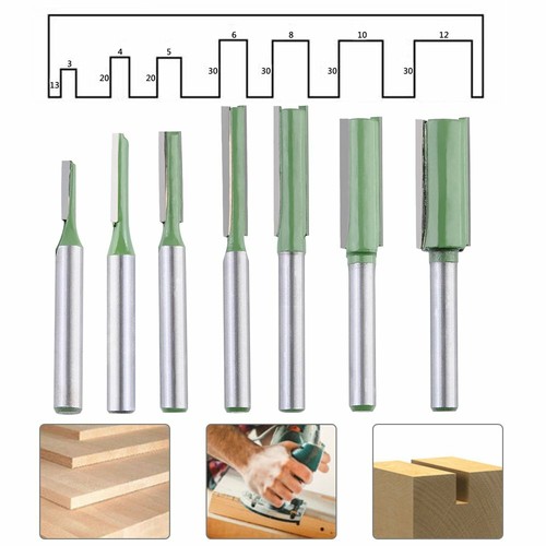 7er set nutfräser 6mm - set, schaft