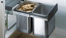 Het­tich Bin.it Duo II 400 Einbau Mülleimer Abfallsammler Einbaumülleimer Neu