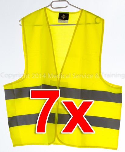 Warnweste gelb kfz - auto, 7