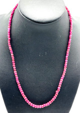 Rubin Kugel Kette Collier mit