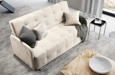 PRIMA Schlafcouch ausziehbar, 3-Sitzer-Sofa mit Schlaffunktion und Bettkasten