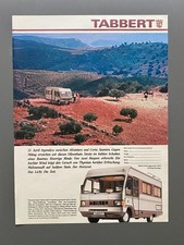 Tabbert 600 E Wohnmobil Daimler-Benz Oldtimer 1983 Vintage Ad Werbung Reklame