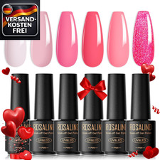 UV Nagellack Rosa Pastell Set