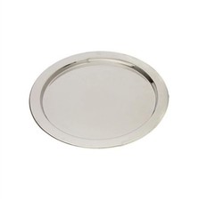 Alessi - Rundes Tablett aus Edelstahl 18/10