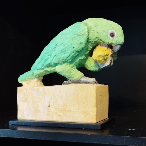 Papagei skulptur unikat - skulptur, in
