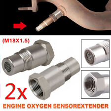 2x KFZ Auto O2 Lambdasonde Adapter Lambda Eliminator Spacer Metallkat Simulator