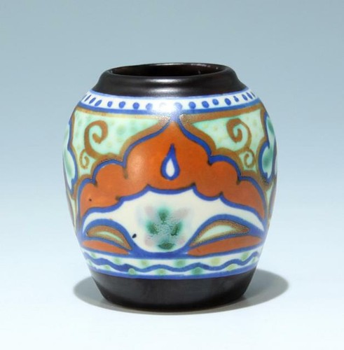 Kleine art deco keramikvase - art,