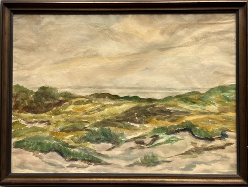 Aquarell dünenlandschaft meer - aquarell,