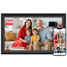 FRAMEO 156-Zoll WiFi Digitaler Bilderrahmen 1920x1080 FHD Groß 32GB Smart Dig...