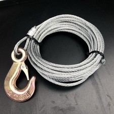 Drahtseil Seilwinde Stahlseil Windenseil mit Haken * 10m lang * Neu