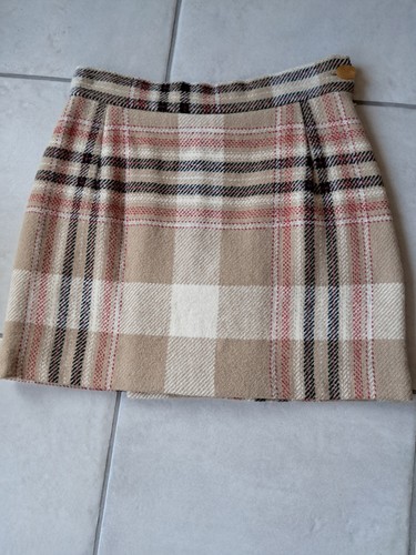 Woll rock mini kariert - woll-rock,,