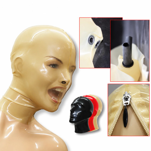 Latexmaske nasenschlauch innen - nasenschlauch,