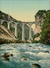 Albula track. Viaducts near