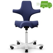 HAG Capisco 8106 | Stoff Xtreme Marineblau | Gestell Weiß | Express