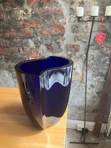 Holmegaard vase blau und - blau,