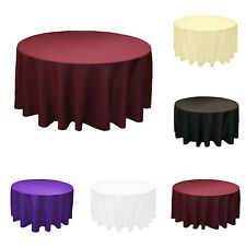 Runde Tischdecke Polyester Gekettelt Tischbezug Ø 180cm Ø 220 cm