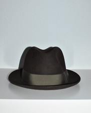 BORSALINO HUT ALESSANDRIA * in Braun - Innenumfang 56 cm - sehr guter Zustand