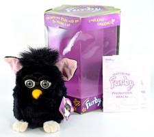 TIGER ELECTRONICS GENERATION 1 FURBY WITCH’S CAT 1998 BOXED AND WORKING