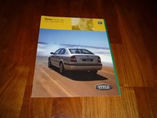 Skoda Octavia STYLE und Octavia Combi STYLE Prospekt Brochure Depliant 06/2002