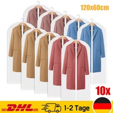 10 Stk 120x60cm Kleidersäcke Kleiderhülle Anzughülle Jacke Mantel Kleider Anzug