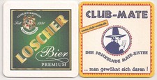 Loscher / Club-Mate - Bierdeckel "Loscher Bier Premium"