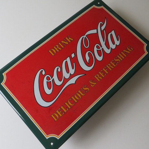 Coca cola altes emailschild - =,