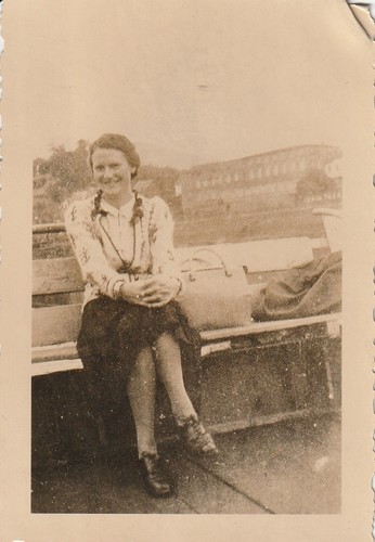 Vintage foto junge - foto, frau