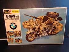 Revell BMW militär R75 Motorrad mit Seitenwagen Modellbausatz 2WK wehrmacht 1/9