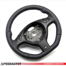 Abgeflacht Lederlenkrad für BMW M-Power E46 E39 X5 Lenkrad 