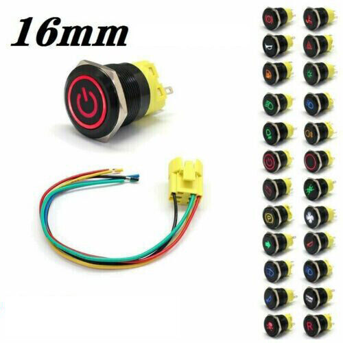 16mm led 12v licht tastender - 16mm,