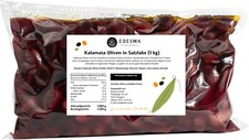 13,35 €/kg - EDESMA Kalamata Oliven in Salzlake eingelegt 1 kg