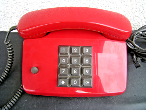 Altes telefon tastentelefon - telefon,