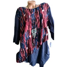 Sheego Tunika Bluse Damen blau
