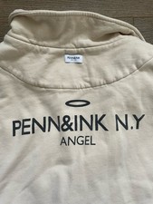PENN&INK Luxus Damen Sweatjacke lang Mantel Edel Sand Gr. M L 38 40 TOP