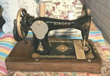 Antike SINGER 48K Nähmaschine mit Handkurbel  von 1908 