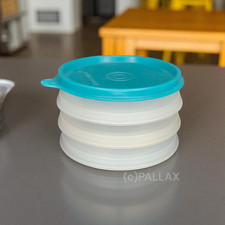 TUPPERWARE D27 HAMBURGER-STAPLER 3x 125 ML GRÜN STAPEL-DOSEN