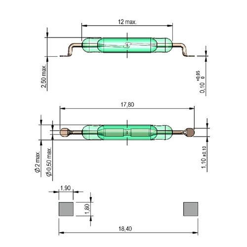 Standexmeder reedsensor mk23 - reedsensor,