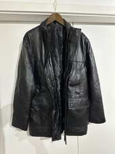 Herren Lederjacke ECHTLEDER / schwarz / Gr. 50 von VERA PELLE (aus Italien)