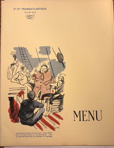Speisekarte klasse der s - 1.,