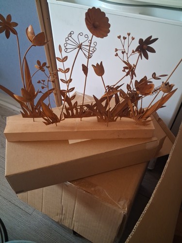Deko blumenwiese rusty mit - rusty,