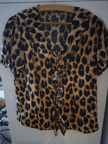 Damen leo top bluse - bluse, braun